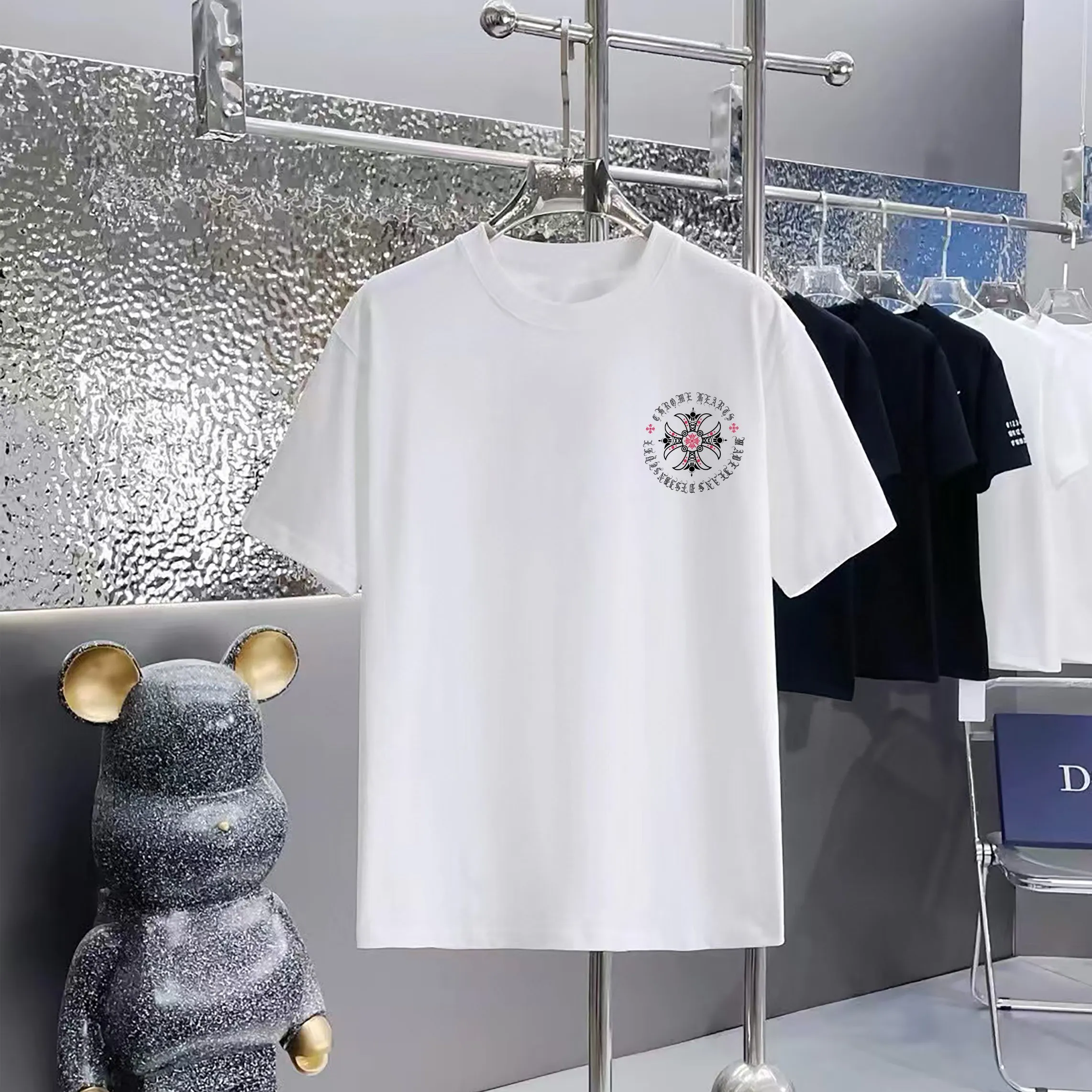80 Chrome Hearts T 1:1 1×1 Same Style logo OS ：Black，White， ，Red， Gray Size：XS-L